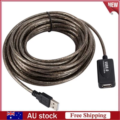 $16.69 • Buy USB2.0 Male To Female Active Repeater Extension Cable Cord Adapter (10m)