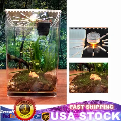 Acrylic Reptile Terrarium Gecko Lizard Snake Spider Vivarium Cage Terrarium Tank • $31.02