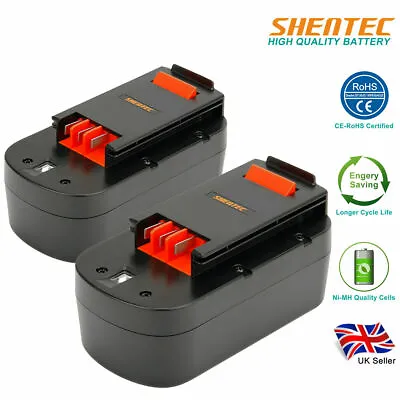£32.95 • Buy 2x 3.5AH 18V Ni-MH Battery For Black Decker A18 FSB18 A1718 HPB18 244760-00 SS18