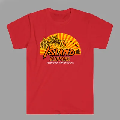 Island Hoppers Magnum PI Symbol Men's Red T-Shirt Size S-3XL • $15.29