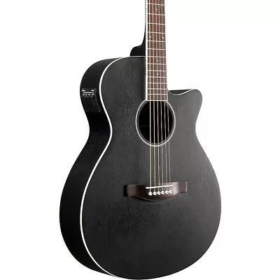 Ibanez AEG7MH All-Sapele Grand Concert Acoustic-Electric Guitar Weathered Black • $299.99