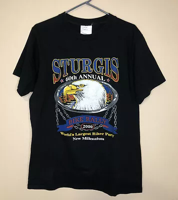 Vintage Y2K Sturgis 60th Annual Bike Rally 2000 Size Medium M • $19.99