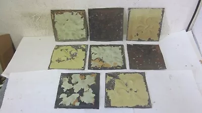 8 Antique  Victorian Tin Ceiling Tiles 6 X 6 Assorted Styles And Colors • $17.95