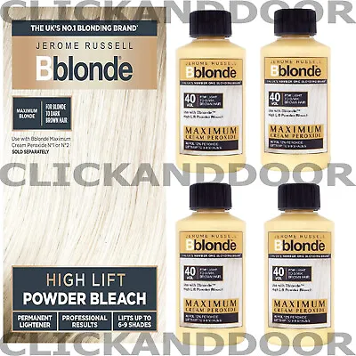 Jerome Russell BBlonde High Lift Powder Bleach + 2x Cream Peroxide 40vol 12% • £11.49