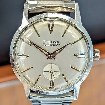 1966 BULOVA Surf King Wristwatch 32mm 17J Swiss Made Watch - All Stainless Steel • $369
