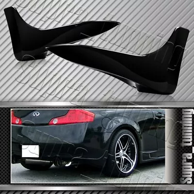 New Painted Black For 03-06 Infiniti G35 Coupe Rear Bumper Lip Mud Guards +GIFT • $82.88