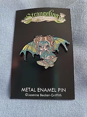 Jasmine Becket Griffith Strangeling Enamel Pin Pastel Dragonling Fairy • £11