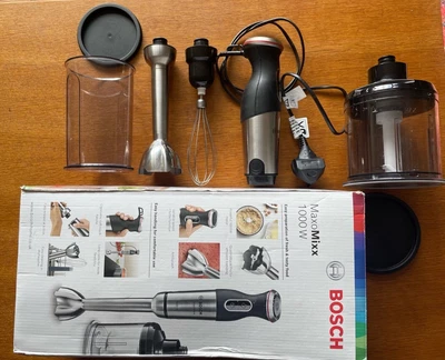£40 • Buy Bosch MaxoMixx 1000W 0.6L Stainless Steel Hand Blender - Black Barely Used 