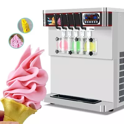 Kolice Commercial 5 Flavors Soft Serve Ice Cream Machine Frozen Yogurt Maker • $2690