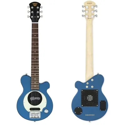 Pignose PGG-200 MBL Mini Electric Guitar Metallic Blue Built-in Amplifier Case • $479.52