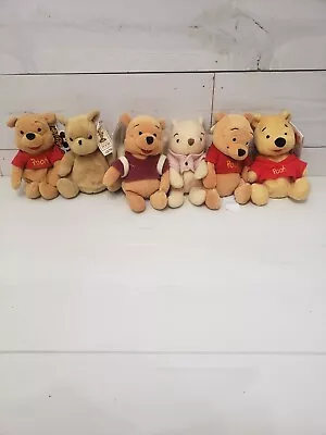 Disney Winnie The Pooh Plush Toy Doll LOT OF 6 Vintage W/Tags Gund Classic Wings • $55.99