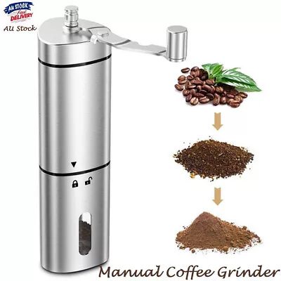 AU Manual Coffee Grinder/Mill Ceramic Burrs For Hand Ground Coffee • $23.75