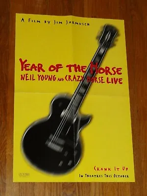 $15 • Buy NEIL YOUNG Year Of The Horse PROMO POSTER 1997 Jim Jarmusch Crazy Horse Live