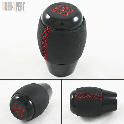 For Mazda Mazdaspeed 3 5 6 Rx8 Sport 5 Speed Blk Leather Shift Knob Red Stitch • $17.99