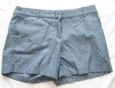 Women's J Crew Reimagined Cotton Chambray Shorts Size 10 (WP51) • $16.77