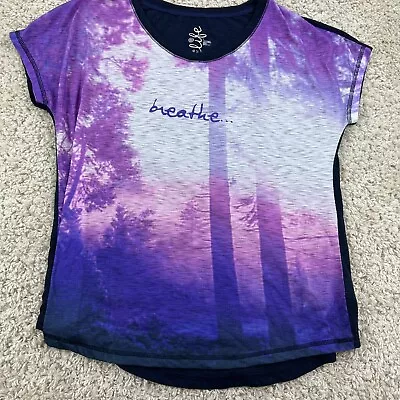 Made For Life Womens Large Short Sleeve T Shirt Breathe Yoga • $4.99