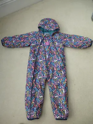 £20.50 • Buy JoJo Maman Bebe SNOWSUIT 2-3Yr Waterproof Fleece Lined Splish Splash Puddle Suit