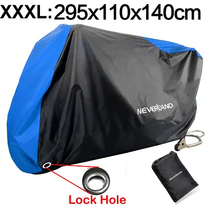 XXXL Motorcycle Cover Waterproof Heavy Duty Outside Storage Snow UV Protector • $26.59