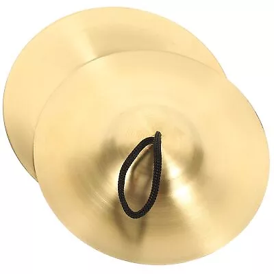 1 Pair Hand Cymbals 6 Inch Small Marching Cymbal Copper Finger 15X15cm • $27.85