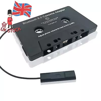 Universal Rechargeable Car Bluetooth Audio MP3 Adapter Cassette Tape Converter • £18.11