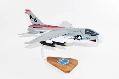 $359 • Buy VA-46 Clansmen A-7b Corsair II (1975) Model, LTV, 1/31 Mahogany Scale Model, Nav