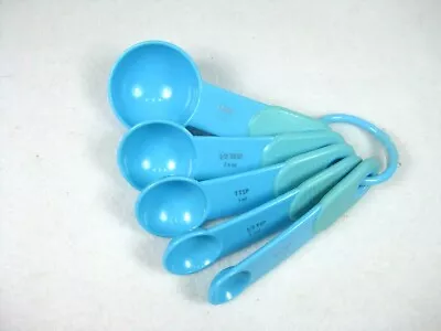 KitchenAid Turquoise Classic Measuring Spoons Set Of 5 • $8.96