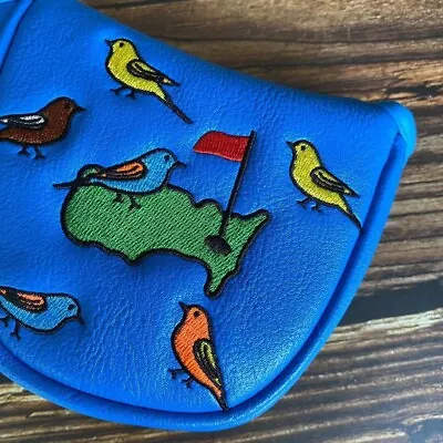 Lucky Birdie Putter Cover Golf Mallet Putter Club Head Cover Head Cover Magnetic • $19.99