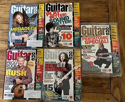 Guitar One Magazine Lot Collection - 5 Issues - From 2007 - Rush / Megadeath • $24.99