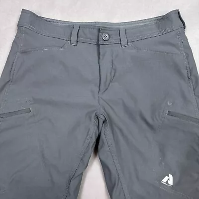 Eddie Bauer Pants Mens 34x30 Gray First Ascent Cargo Fleece Lined Hiking Trail • $34.95