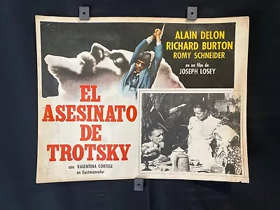 1972 ROMY SCHNEIDER  Assassination Trotsky Orig Mexican Lobby Card Poster 16 X12 • $24.99