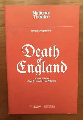 Death Of England - Rafe SPALL - London National Theatre Programme 2020 • £4.95