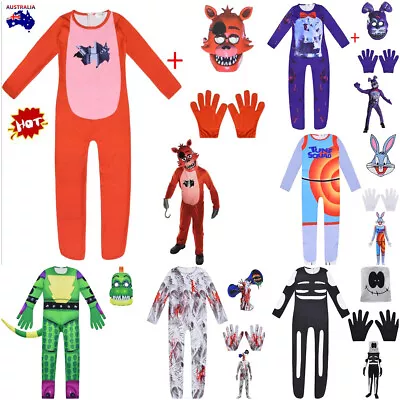 $34.66 • Buy Kids Five Nights At Freddy's Cosplay Costume Fancy Halloween Party Jumpsuit Set