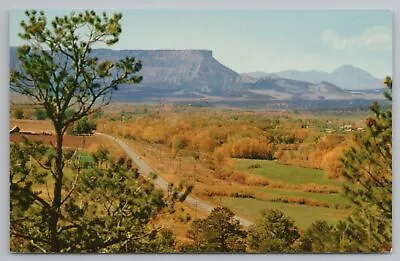 Colorado~Air View Mesa Verde & Ute Mt From Mancos Valley~Vintage Postcard • $1.60