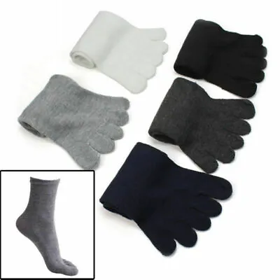 5 Pairs Fashion Men Five Fingers Separate Toe Socks Comfortable Warm Hot SHIP US • $9.99