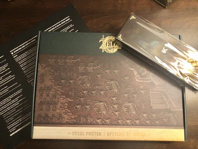 $25 • Buy Legend Zelda: Tears Of The Kingdom ICONART Steel Poster + Case + Pins! NO GAME!!