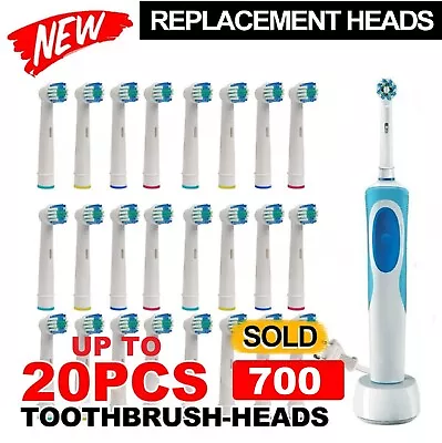 Compatible Oral-B Action Replacement Head Electric Toothbrush Heads Refills • $7.99