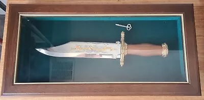 John Wayne - Franklin Mint Commemorative Bowie Knife- In Lockable Display Case • $200