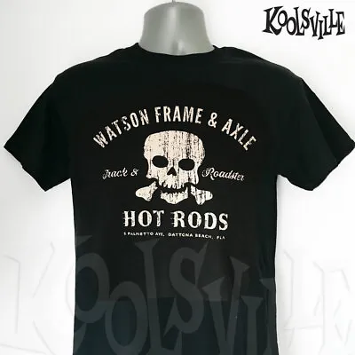 £10 • Buy Watson Frame & Axle Hot Rod T-shirt, Rockabilly, Biker, Rocker, Rat Rod, Skull
