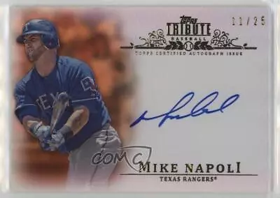 2013 Topps Tribute Auto Orange /25 Mike Napoli #TA-MN Auto • $46.24