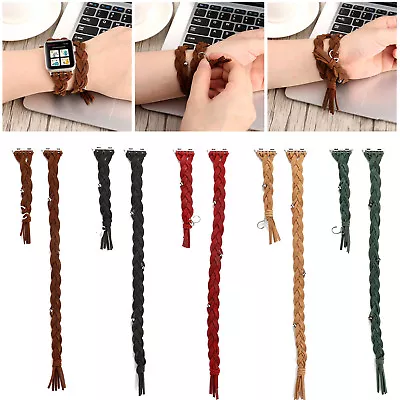 $21.10 • Buy Double Tour Leather Band Women Strap For Apple Watch 8 7 6 5 4 SE 40/44/41/45mm