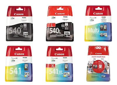 Canon PG540 PG540L Black CL541 CL541XL Colour Ink Cartridges For PIXMA MG4150 • £26.95