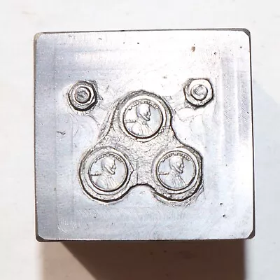 MINI PENNY PENNIES Antique Vintage Jewelry Making Hub Die Stamp Steel • $10