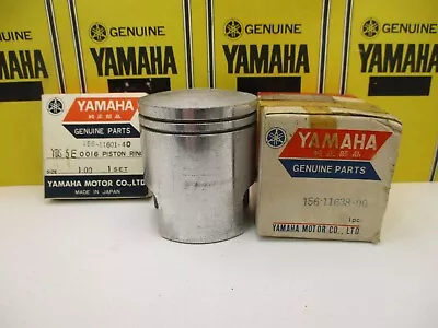 Yamaha YDS3 YDS5 NOS OEM 0.75 Piston & Rings # 156-11637-00 # 156-11601-30 YDS • $74.95