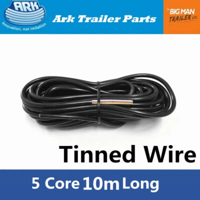 $36 • Buy ARK Trailer LED Lamp Light Cable Wiring Tinned Wire 5 Core 10 Metres Long UB