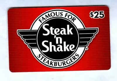 STEAK 'N SHAKE Logo On Red 2015 Gift Card ( $0 - Collectible Card Only ) • $2.50