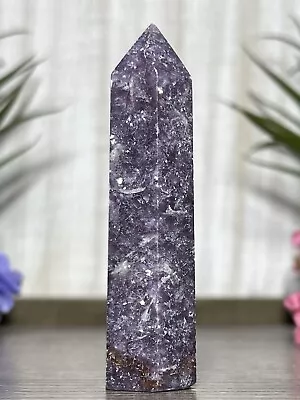 LEPIDOLITE TOWER 💜 Purple Mineral Mica Stone Crystal Chakra Reiki Witch Point • $17.55