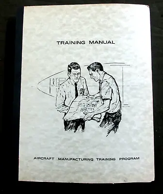 $141.93 • Buy Vintage BOEING AIRCRAFT MANUFACTURING TRAINING MANUAL BLUEPRINT STUDY GUIDE  