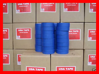 Lot Of 32 Rolls 1 1/2  X 60 Yrds Blue Painters Masking Tape MADE IN USA BLEMS • $94