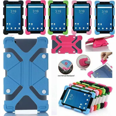 USA For 7 ~ 8 Inch Tablet Adjustable Kids Rubber Shockproof Silicone Case Cover • $10.99