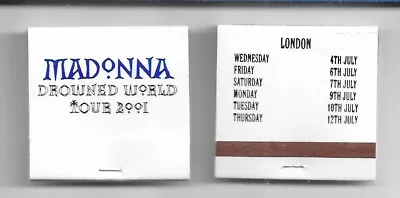 Madonna - Drowned World Tour 2001 - Rare Complete Box Of 50 Matches Matchbooks • £74.99